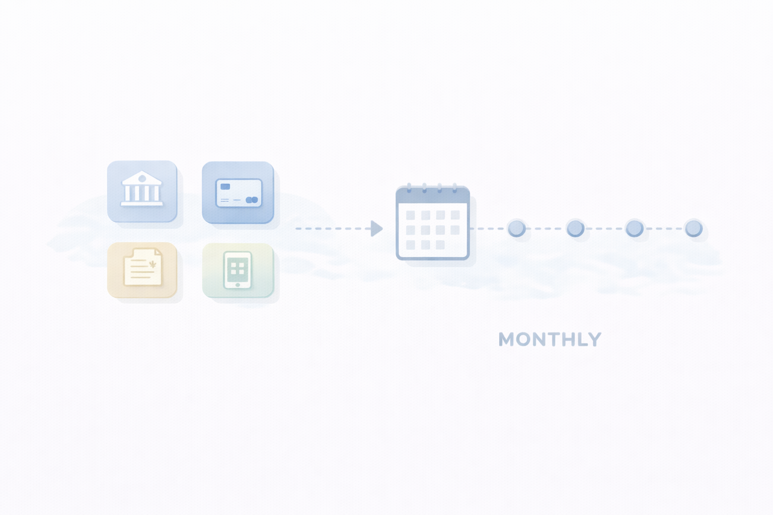 分離→月次ルーティンへ接続する図